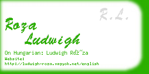 roza ludwigh business card